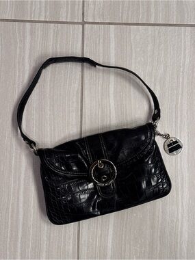 Kathy Van Zeeland Faux Animal Skin Shoulder Bag